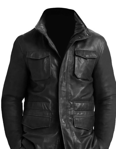 Men leather coat m65 field - men's,