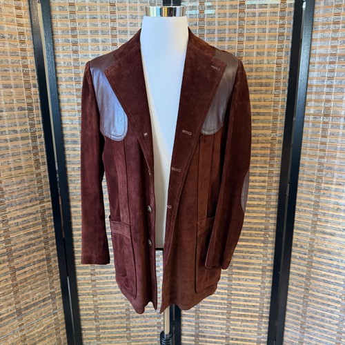 Vintage suede safari jacket - safari,